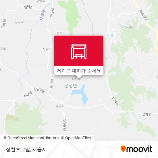 장천초교앞 지도