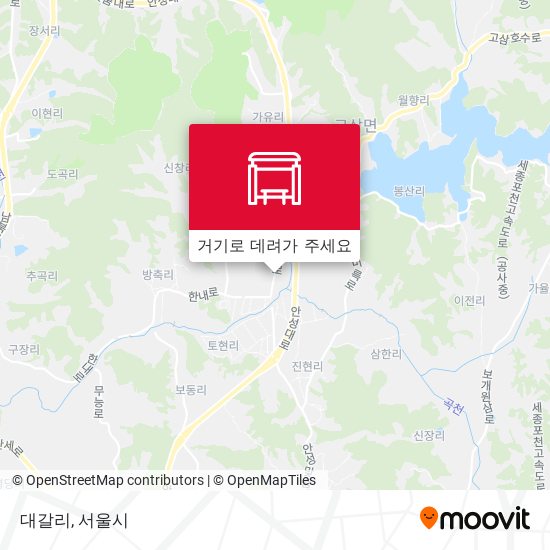 대갈리 지도