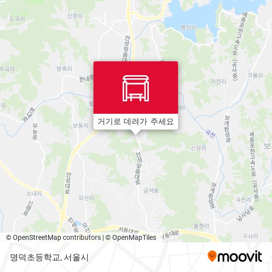 명덕초등학교 지도