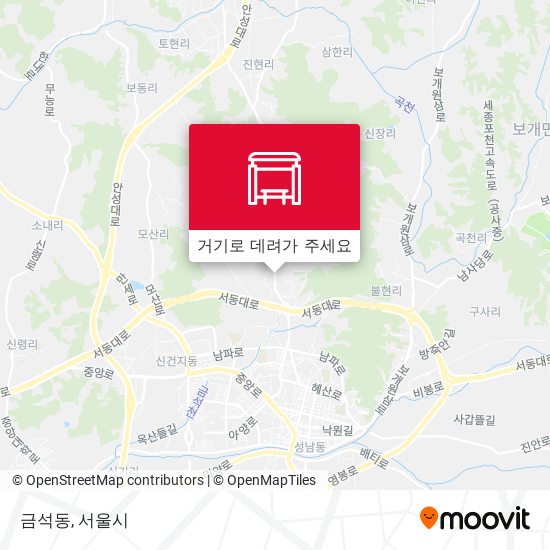 금석동 지도