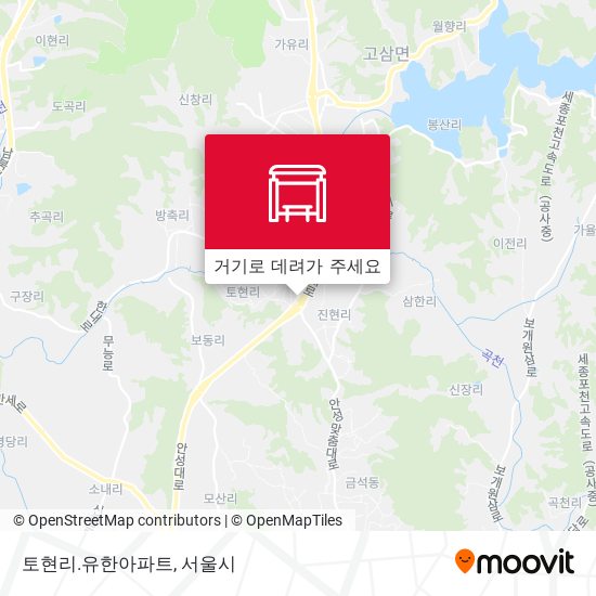 토현리.유한아파트 지도