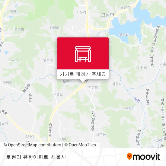 토현리.유한아파트 지도