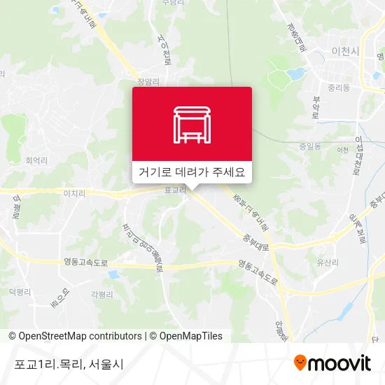 포교1리.목리 지도