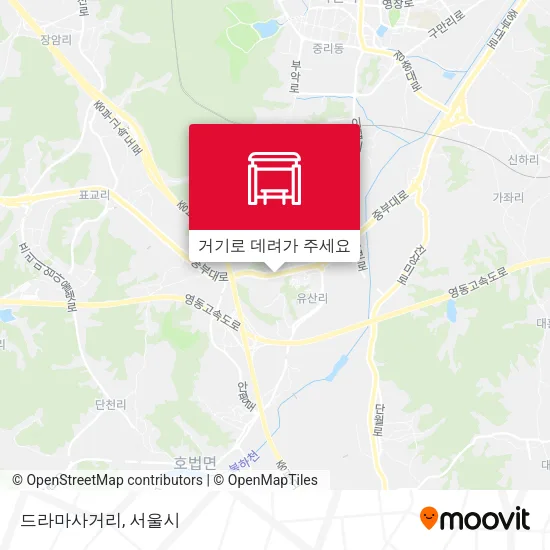 드라마사거리 지도