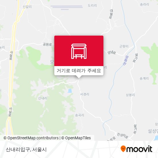 산내리입구 지도