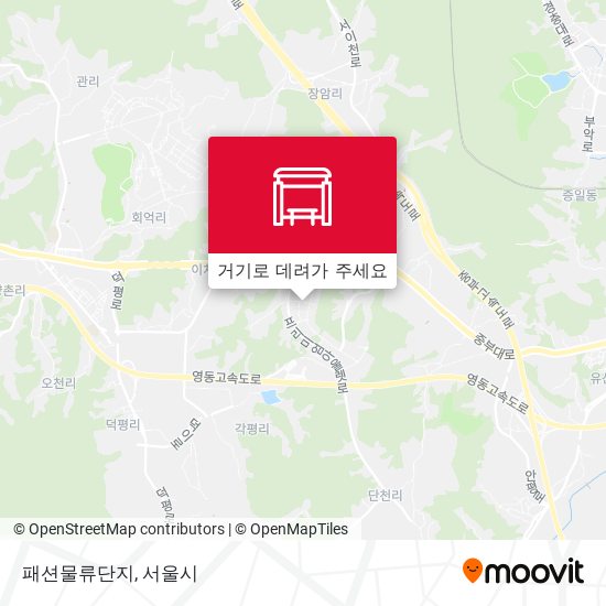 패션물류단지 지도