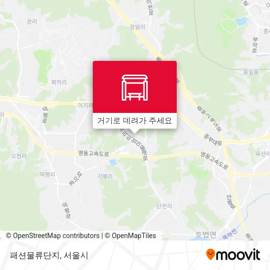 패션물류단지 지도