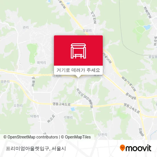 프리미엄아울렛입구 지도