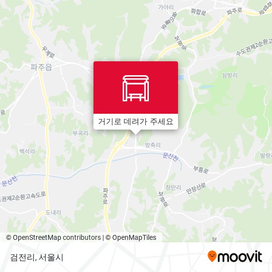 검전리 지도