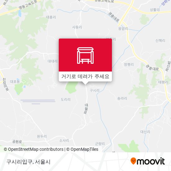 구시리입구 지도