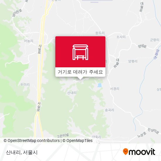 산내리 지도