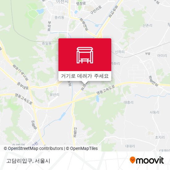 고담리입구 지도