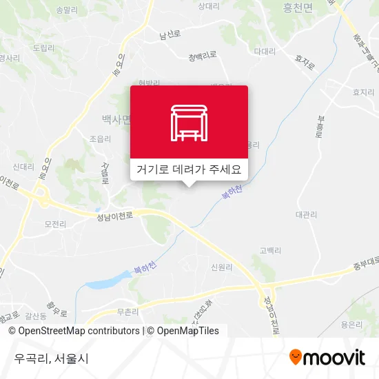 우곡리 지도