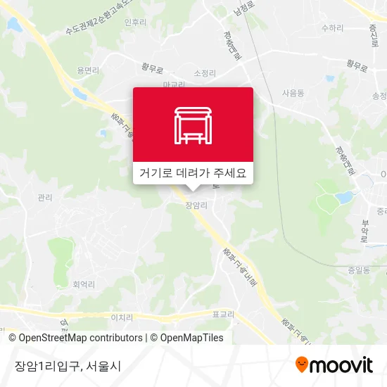 장암1리입구 지도