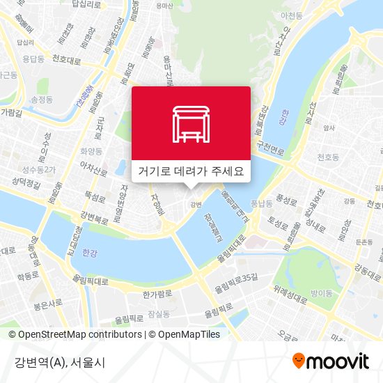 강변역(A) 지도