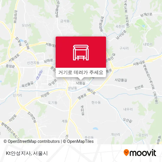Kt안성지사 지도