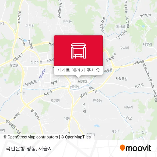 국민은행.영동 지도