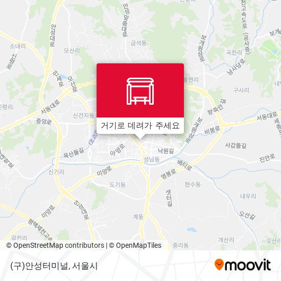 (구)안성터미널 지도