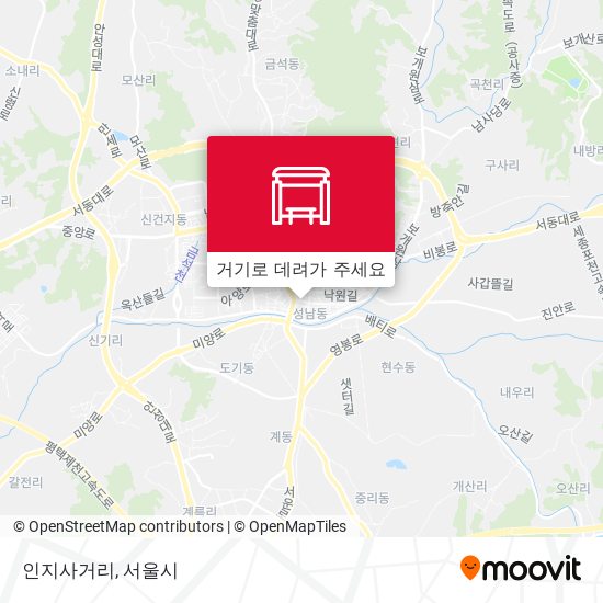 인지사거리 지도