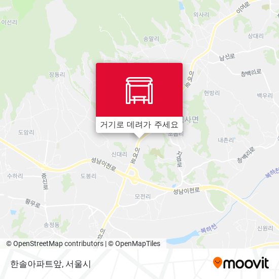 한솔아파트앞 지도