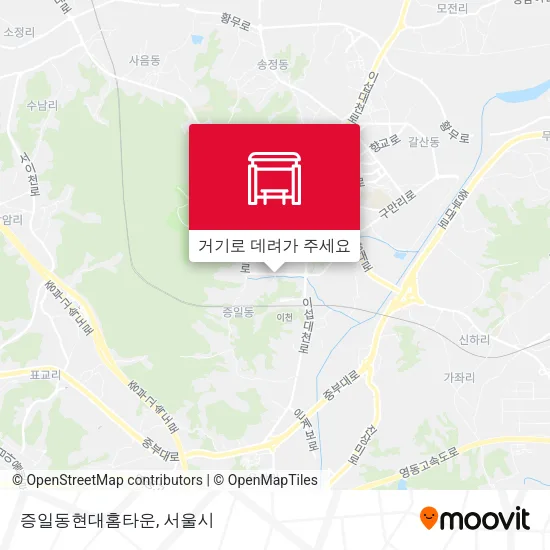 증일동현대홈타운 지도