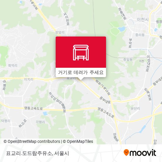 표교리.도드람주유소 지도