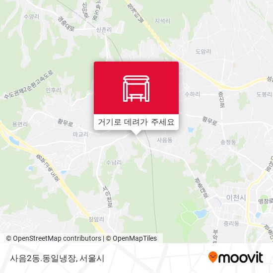 사음2동.동일냉장 지도