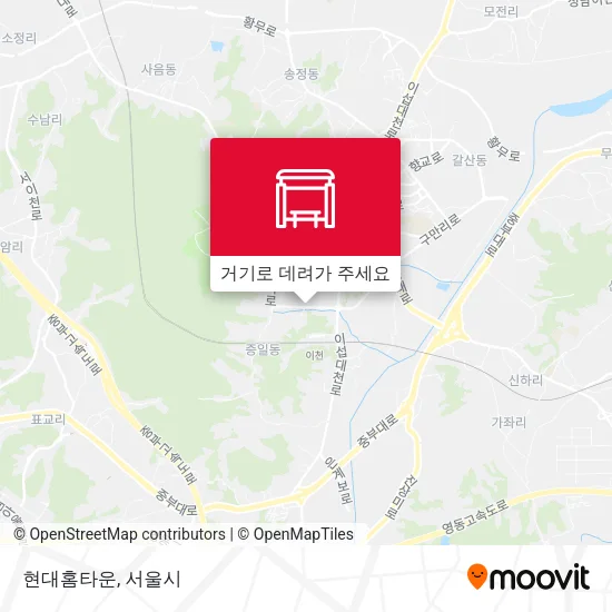 현대홈타운 지도