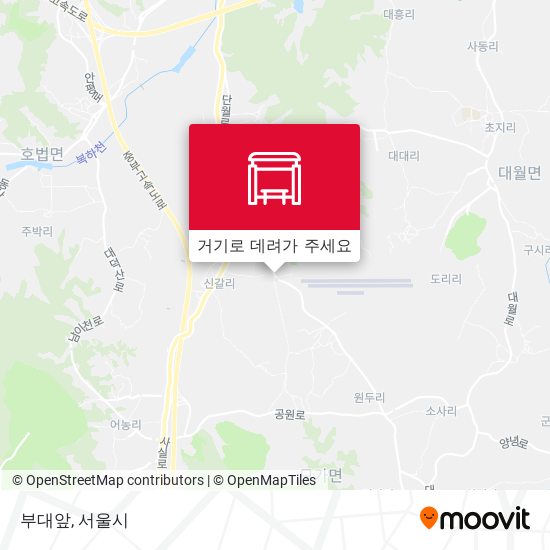 부대앞 지도
