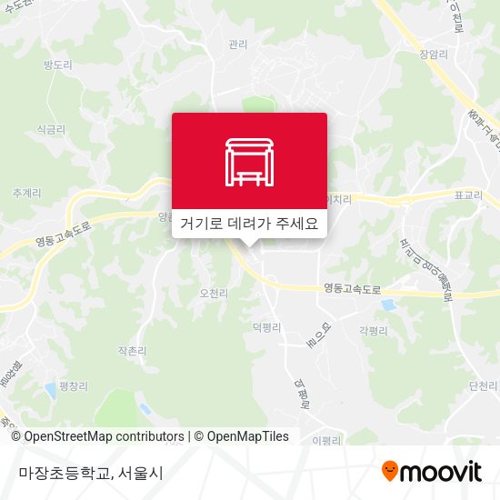 마장초등학교 지도