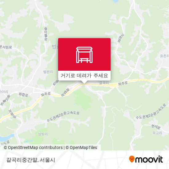 갈곡리중간말 지도