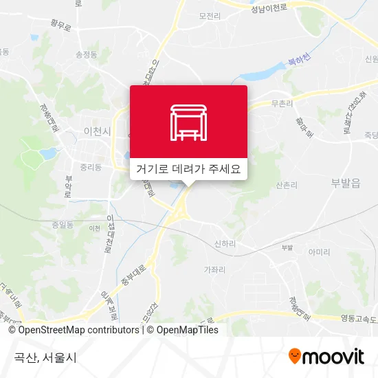 곡산 지도