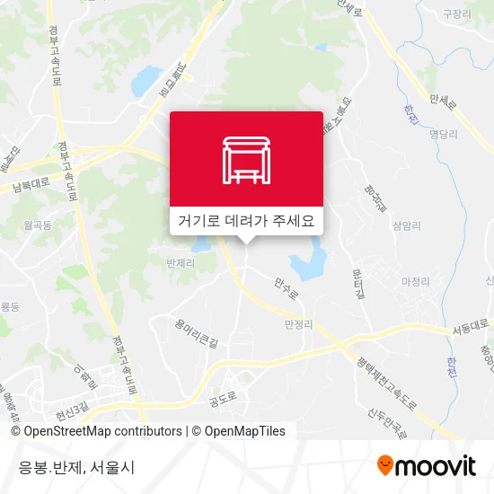 응봉.반제 지도