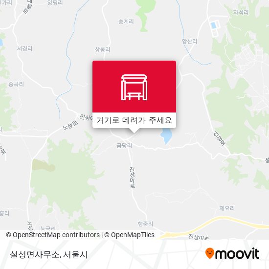 설성면사무소 지도