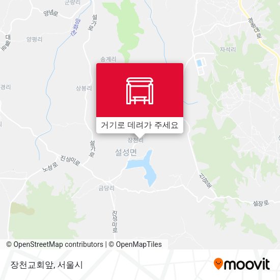 장천교회앞 지도