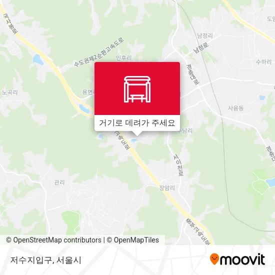 저수지입구 지도