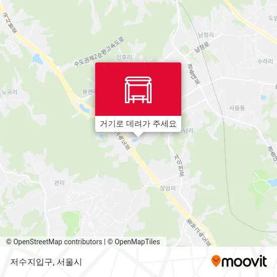 저수지입구 지도