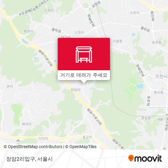 장암2리입구 지도