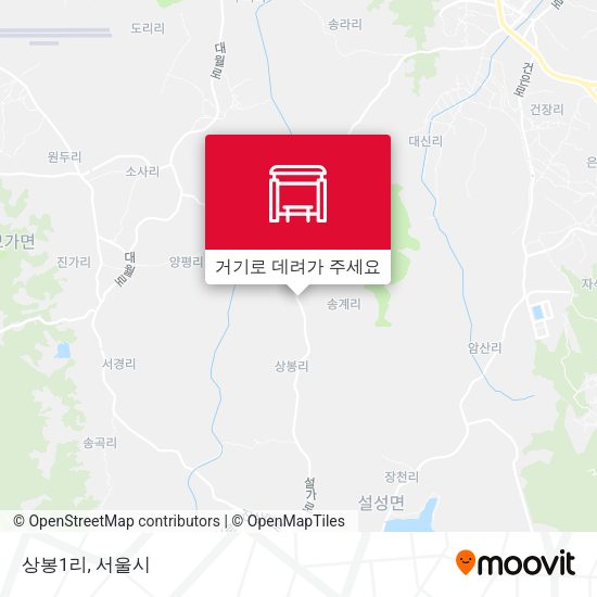 상봉1리 지도