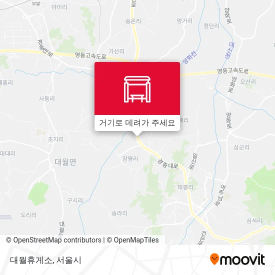 대월휴게소 지도