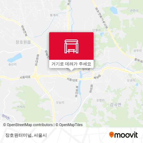 장호원터미널 지도
