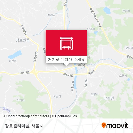 장호원터미널 지도