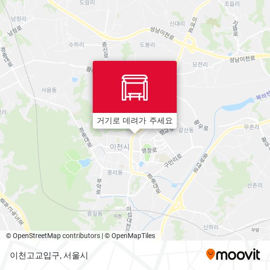 이천고교입구 지도