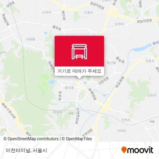 이천터미널 지도