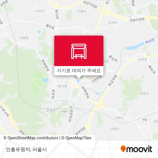 안흥유원지 지도