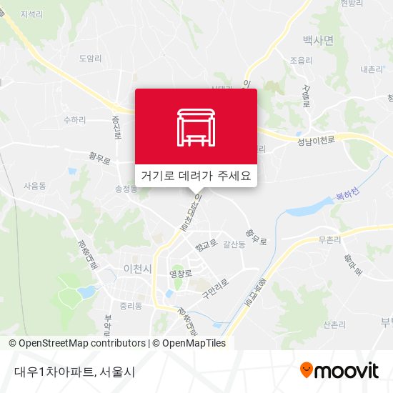 대우1차아파트 지도