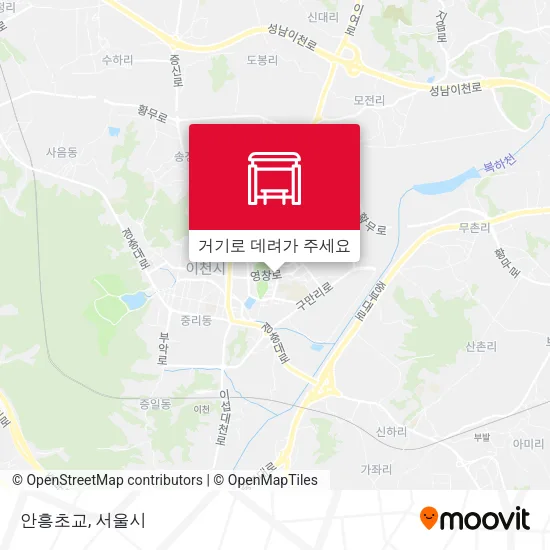 안흥초교 지도