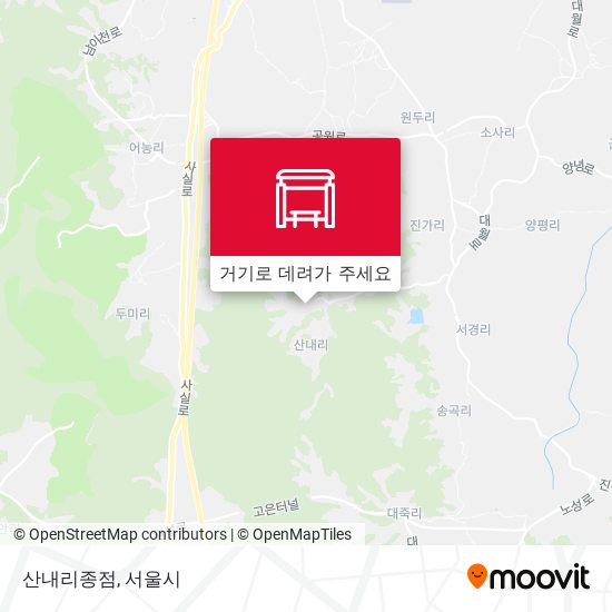 산내리종점 지도