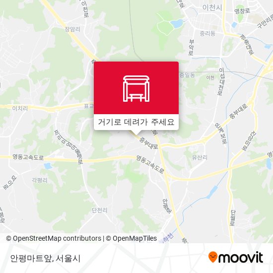 안평마트앞 지도