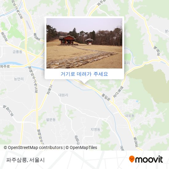 파주삼릉 지도